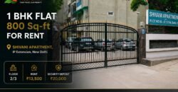 1 BHK flat for rent | Shivani Apartment IP Extension