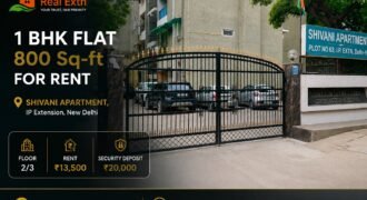1 BHK flat for rent | Shivani Apartment IP Extension