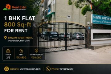 1 BHK flat for rent | Shivani Apartment IP Extension