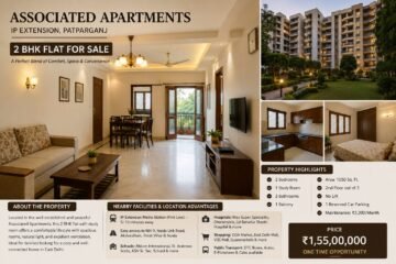 2 BHK Flat for Sale | Associated Apartments IP Extension, Patparganj