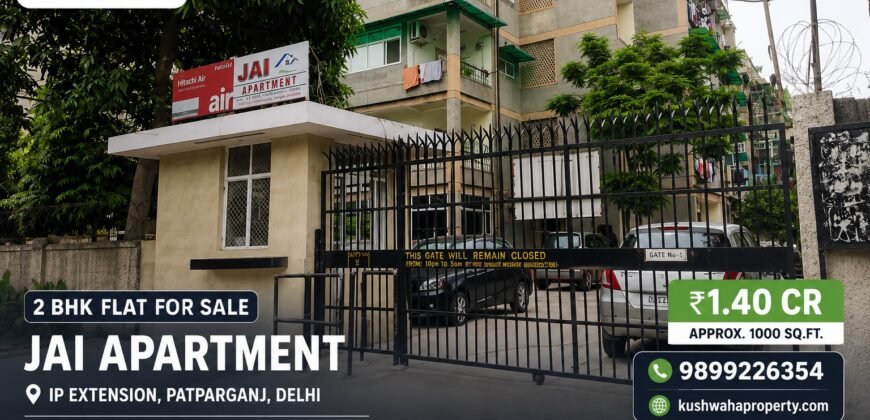 2 BHK flat for sale | Jai Apartment, IP Extension Patparganj
