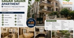 2 BHK Flat for Sale | Sagar Sadan Apartment, IP Extension, Patparganj