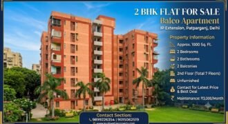 2 BHK Flat Available for Sale | Balco Apartment, IP Extension Patparganj
