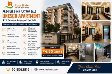 3 BHK Flat for Sale | UNESCO Apartment, IP Extension Patparganj