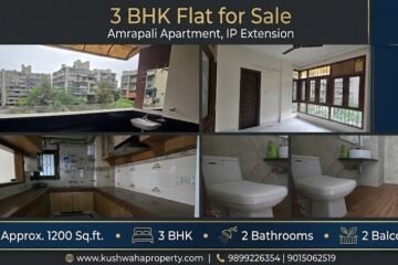 3 BHK Flat for Rent in Milan Vihar Apartment, IP Extension