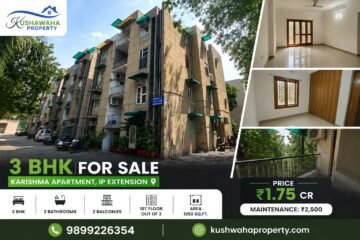 Available 3 BHK for Sale | Karishma Apartment, IP Extension Patparganj