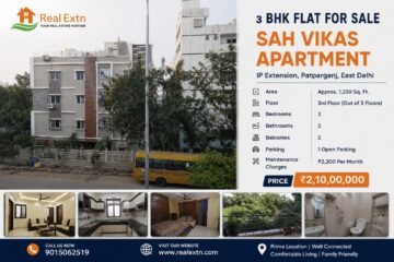3 BHK Flat for Sale | Sah Vikas Apartment, IP Extension Patparganj, East Delhi