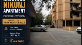 3 BHK flat for Sale | Rajdhani Nikunj Apartment