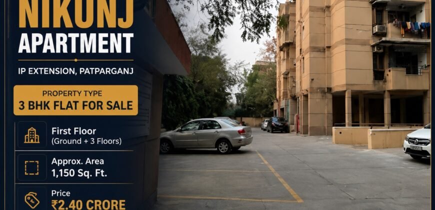 3 BHK flat for Sale | Rajdhani Nikunj Apartment