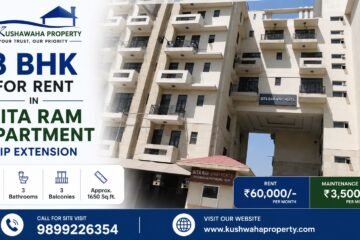 3 BHK for Rent, Sita Ram Apartment, IP Extension, Patparganj