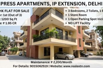 Premium 3BHK Flat For Sale in Press Apartments, IP Extension, Delhi