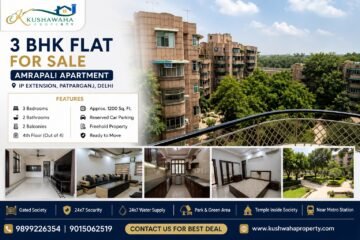 3BHK flat for sale in Amrapali Apartment IP Extension, Patparganj