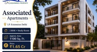 2 BHK with Study Room | Associated Apartments, IP Extension Delhi