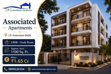 2 BHK with Study Room | Associated Apartments, IP Extension Delhi