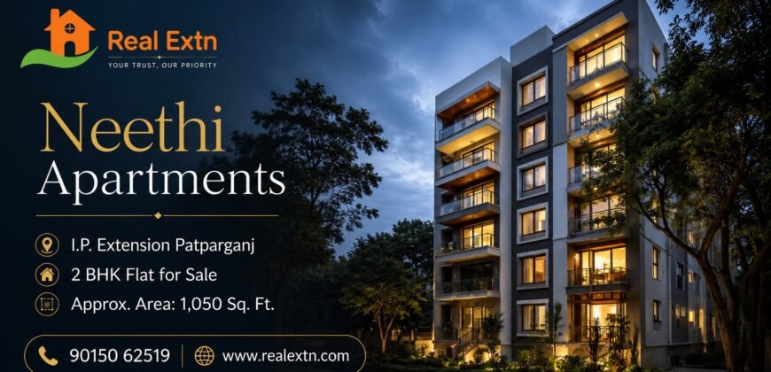 Buy 2 BHK Flat | Neethi Apartments, IP Extension Patparganj