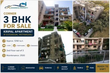 3 BHK Flat for Sale in Kripal Apartment, IP Extension Patparganj