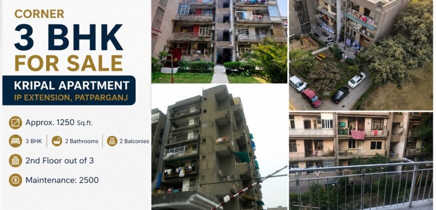 3 BHK Flat for Sale in Kripal Apartment, IP Extension Patparganj
