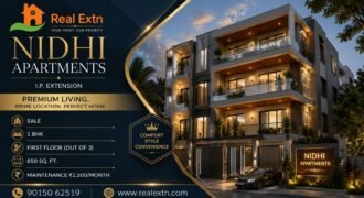 1 BHK Flat for Sale | Nidhi Apartments, IP Extension Patparganj