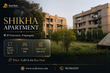 Spacious 3 BHK Flat for Sale in Shikha Apartment, IP Extension