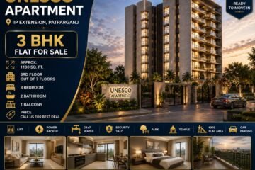 3 BHK Flat in UNESCO Apartment IP Extension Patparganj