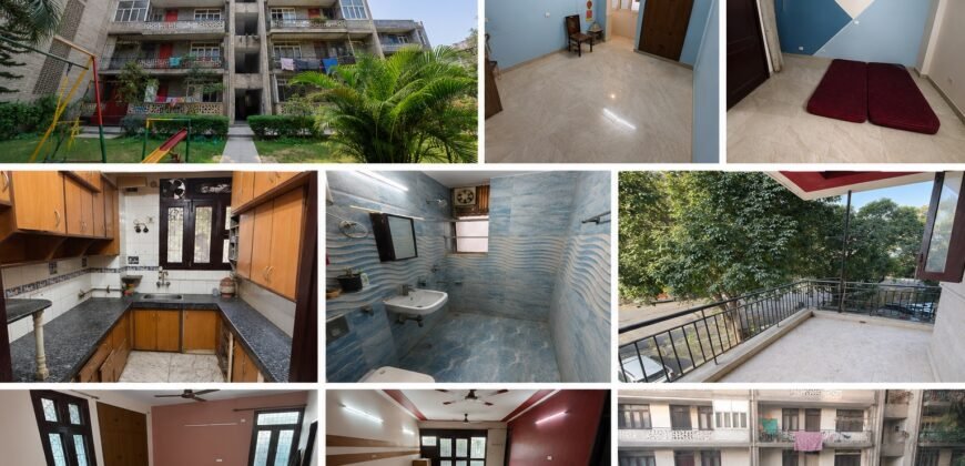 3 BHK Semi-Furnished Flat | Friends Apartment IP Extension