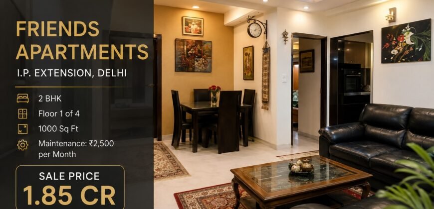 2 BHK First Floor Flat | Friends Apartment, IP Extension Patparganj