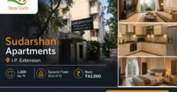 3 BHK flat for Rent | Sudarshan Apartments, I.P. Extension