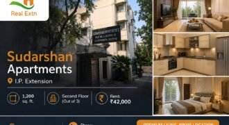 3 BHK flat for Rent | Sudarshan Apartments, I.P. Extension