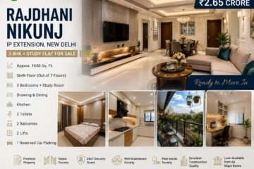 Rajdhani Nikunj, IP Extension | Spacious 3 BHK + Study Room Flat