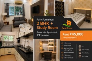 3 BHK Flat for Rent | Associate Apartment IP Extension