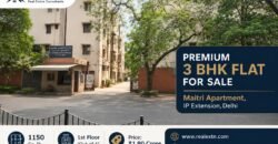 Premium 3 BHK flat in Maitri Apartment, IP Extension