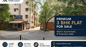 Premium 3 BHK flat in Maitri Apartment, IP Extension