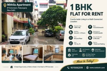 1 BHK Flat for Rent in Mithila Apartment, IP Extension