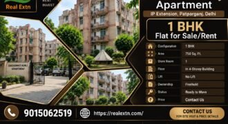1 BHK Rental flat in Saraswati Kunj Apartment, IP Extension