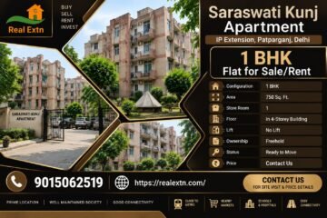 1 BHK Rental flat in Saraswati Kunj Apartment, IP Extension