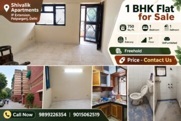 Shivalik Apartments, IP Extension, 1 BHK Flat for Sale in Patparganj