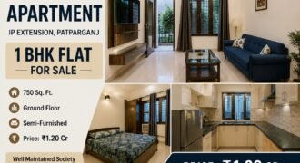 Ground Floor 1 BHK Flat for Sale in Mithila Apartment, IP Extension
