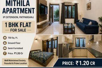Ground Floor 1 BHK Flat for Sale in Mithila Apartment, IP Extension