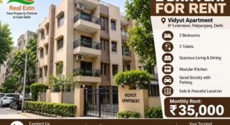 2 BHK Flat for Rent in Vidyut Apartment IP Extension, Patparganj