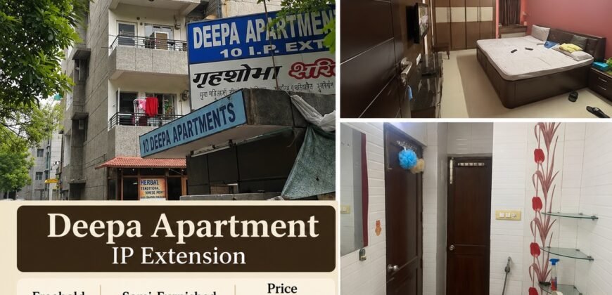 2 BHK Flat for Sale, First Floor in Deepa Apartment, IP Extension