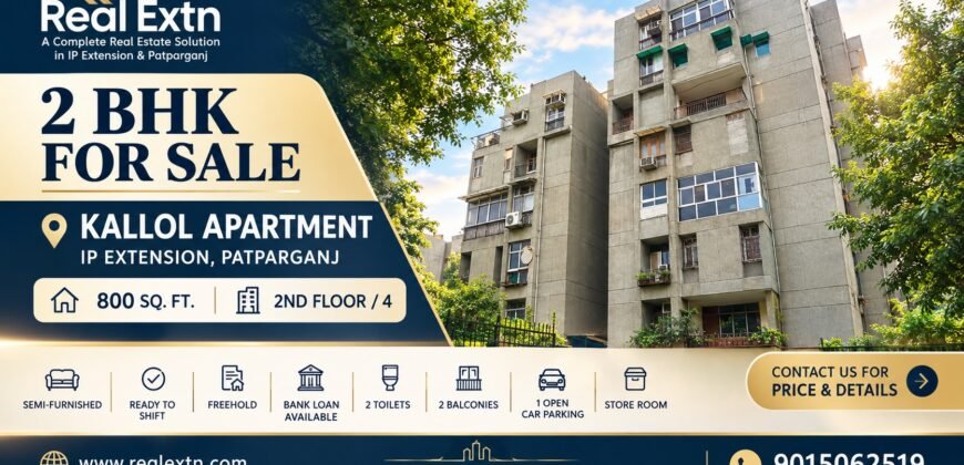 2 BHK Flat for Sale in Kallol Apartment, IP Extension
