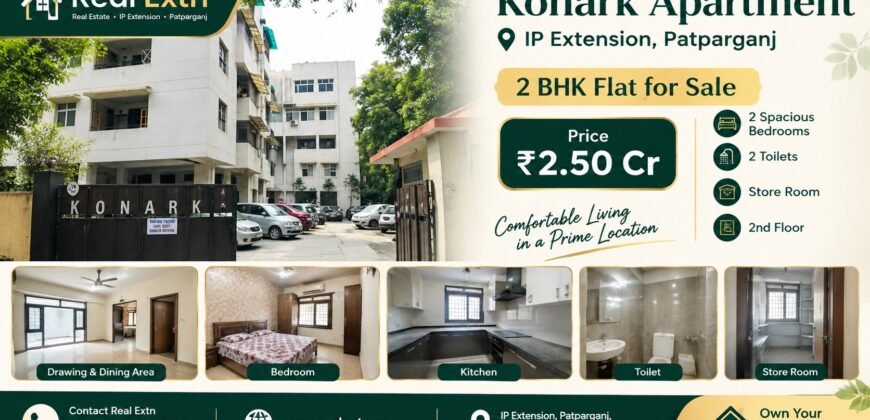 2 BHK Flat for Sale in Konark Apartment IP Extension Patparganj