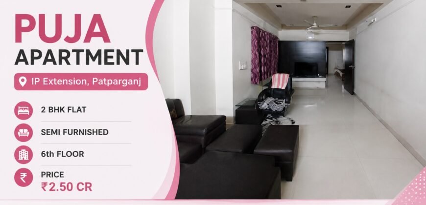 2 BHK Flat for Sale in Puja Apartment, IP Extension