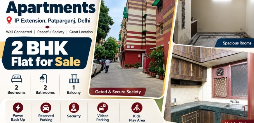 2 BHK Flat for Sale in Shivalik Apartments, IP Extension