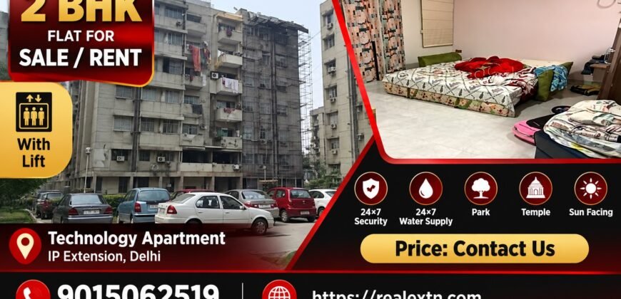 2 BHK Flat for Sale, Technology Apartment, Patparganj, Delhi