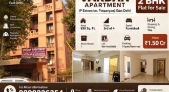 2 BHK Flat for Sale in Vardan Apartment, IP Extension
