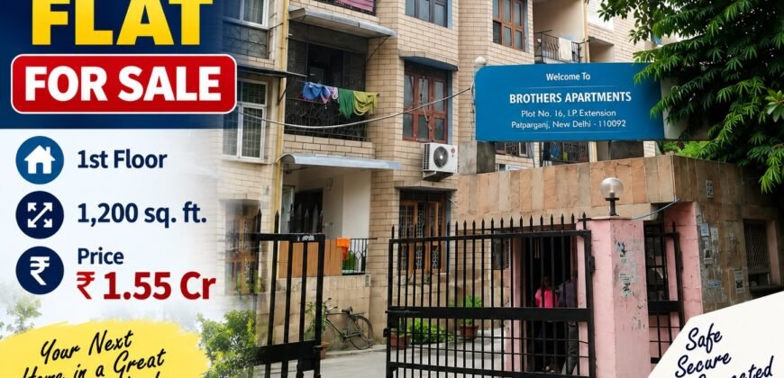 2 BHK flat for sale in Brothers Apartment, IP Extension