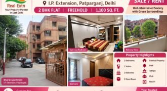2 BHK for Rent in Bharat Apartment, IP Extension, Patparganj