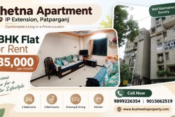 2 BHK Flat for Rent in Chetna Apartment, IP Extension Patparganj