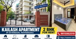 2 BHK for Rent in Kailash Apartment, IP Extension